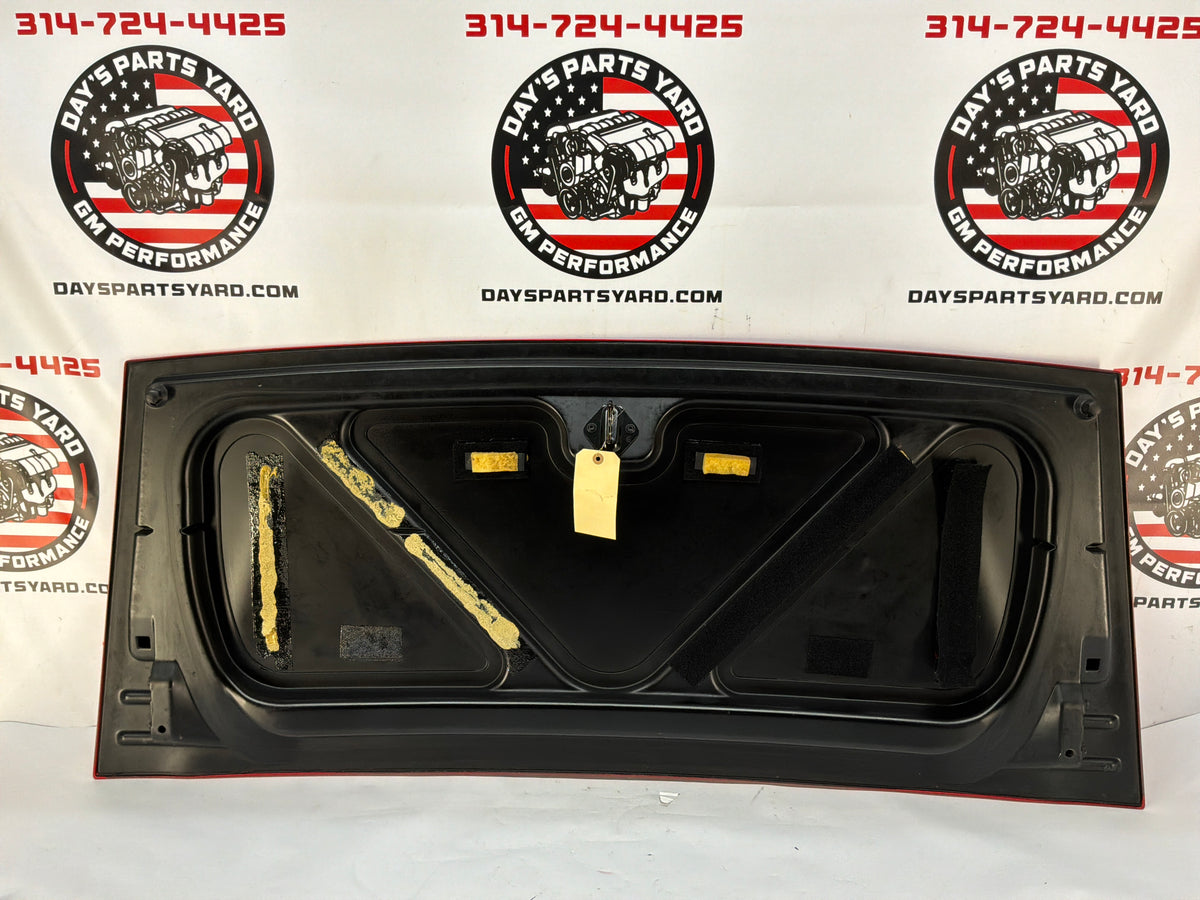 2002 Chevy Corvette Convertible  Trunk Deck Lid Red OEM