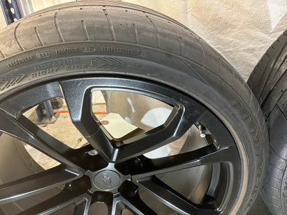 2014 Chevy Camaro ZL1 Factory OEM Wheels Rims and Goodyear Eagle F1 Tires 20X10 20X11