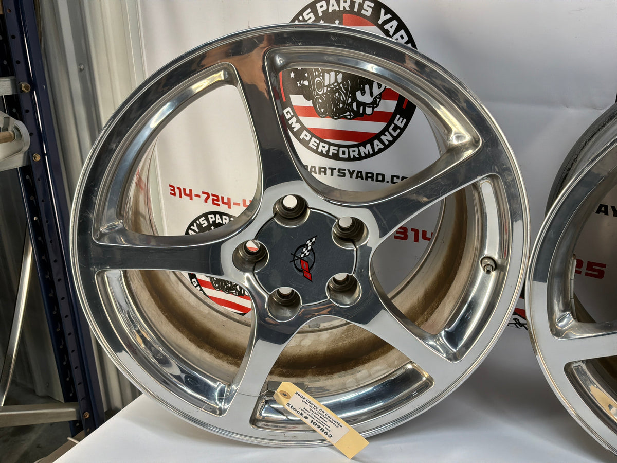 2002 Chevy C5 Corvette 17x8.5 18x9.5 Factory OEM Wheels Rims