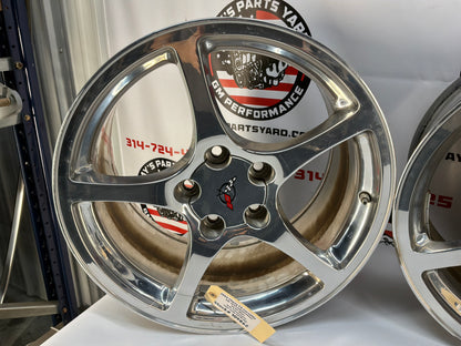 2002 Chevy C5 Corvette 17x8.5 18x9.5 Factory OEM Wheels Rims