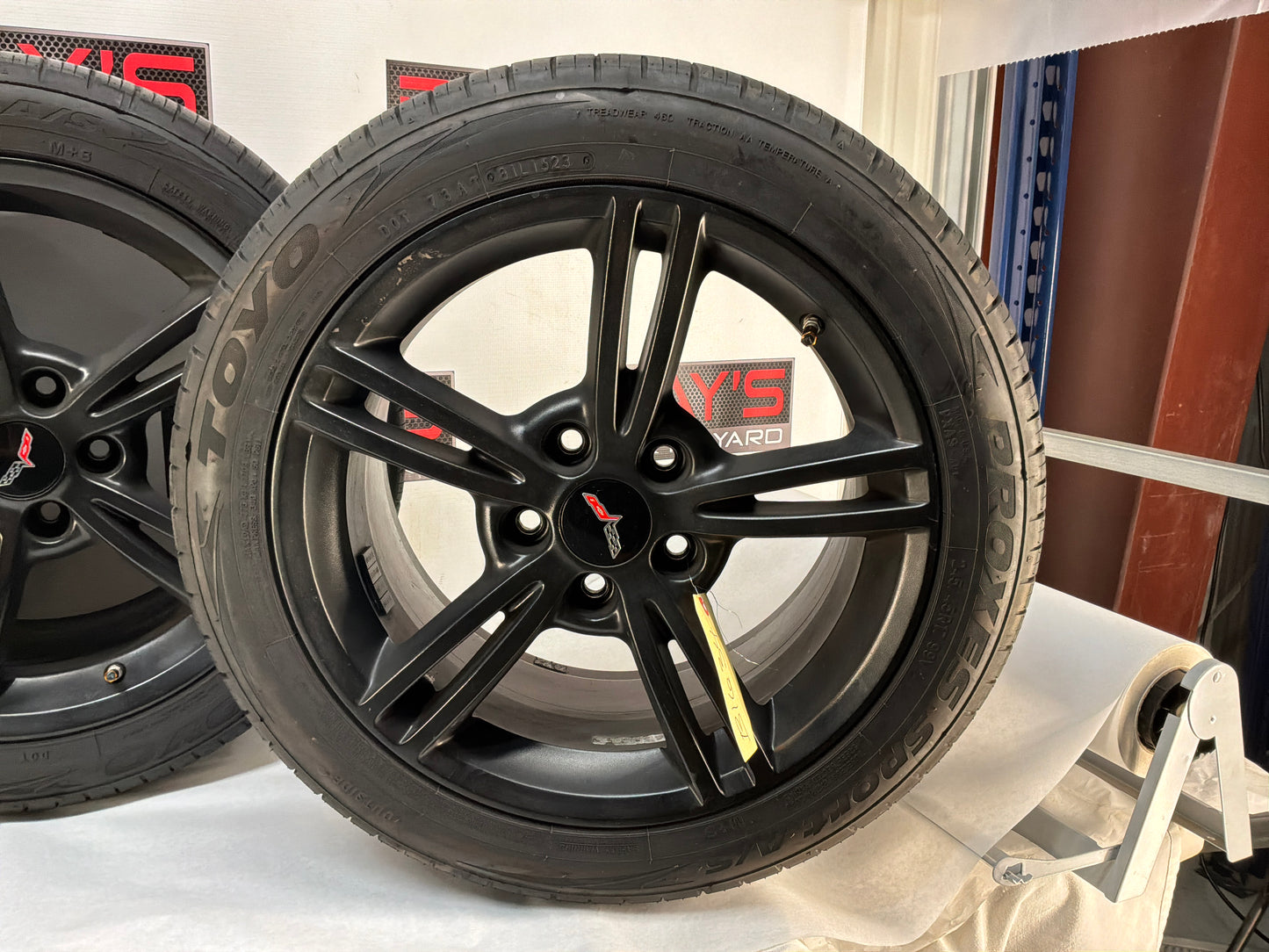 Chevy C6 Corvette Wheels and Tires 17x8.5 18x9.5 OEM