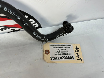 1999 Pontiac Firebird Trans Am Formula WS6 Brake Booster Vacuum Hose Line Tube OEM