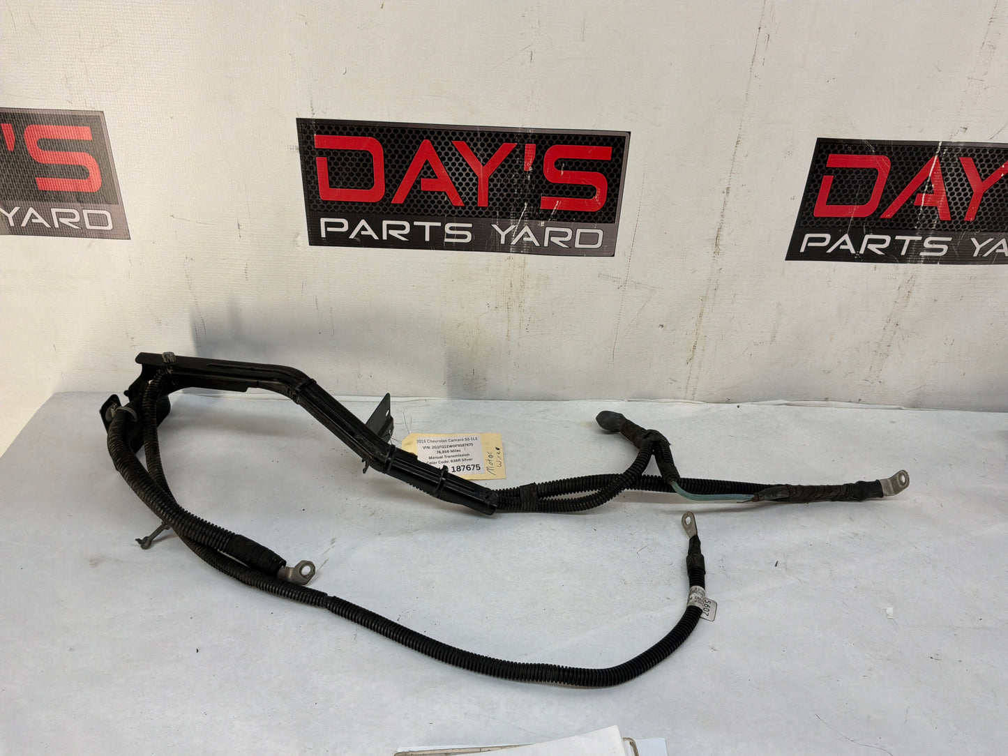 2015 Chevrolet Camaro SS 1LE Positive Negative Battery Wire Wiring Harness OEM
