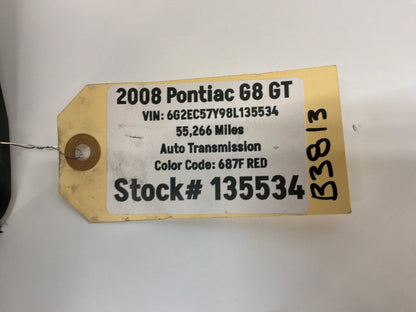 2008 Pontiac G8 GT RH Passenger Rear Fender Wheelhouse Well Liner OEM
