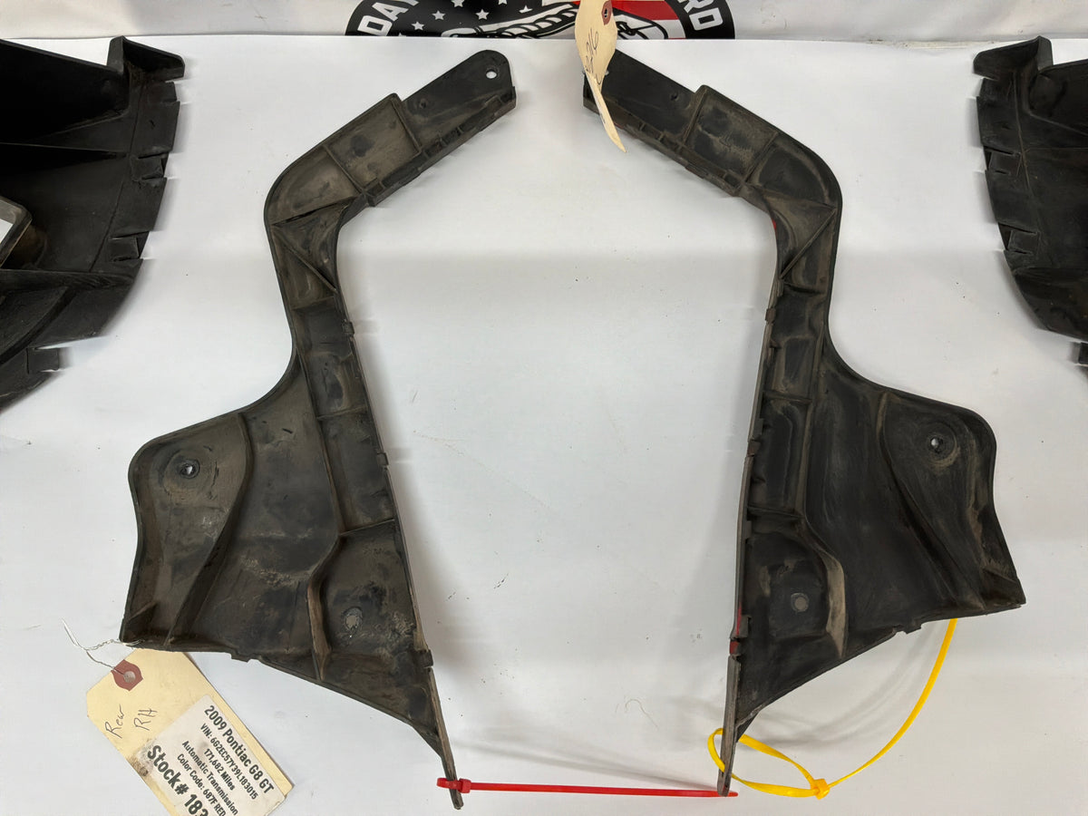 2009 Pontiac G8 GT Complete Rear Bumper Brackets Mounts Supports Guides Set OEM
