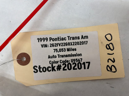 1999 Pontiac Trans Am WS6 RH Passenger Parking & Turn Signal Lamp Assembly