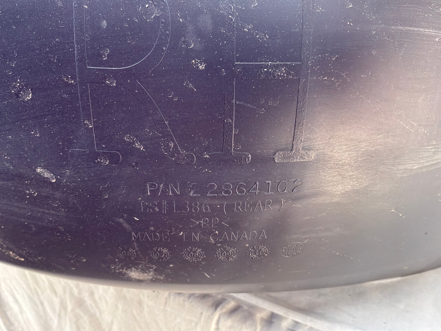 Rh wheel liner - Day's Parts Yard