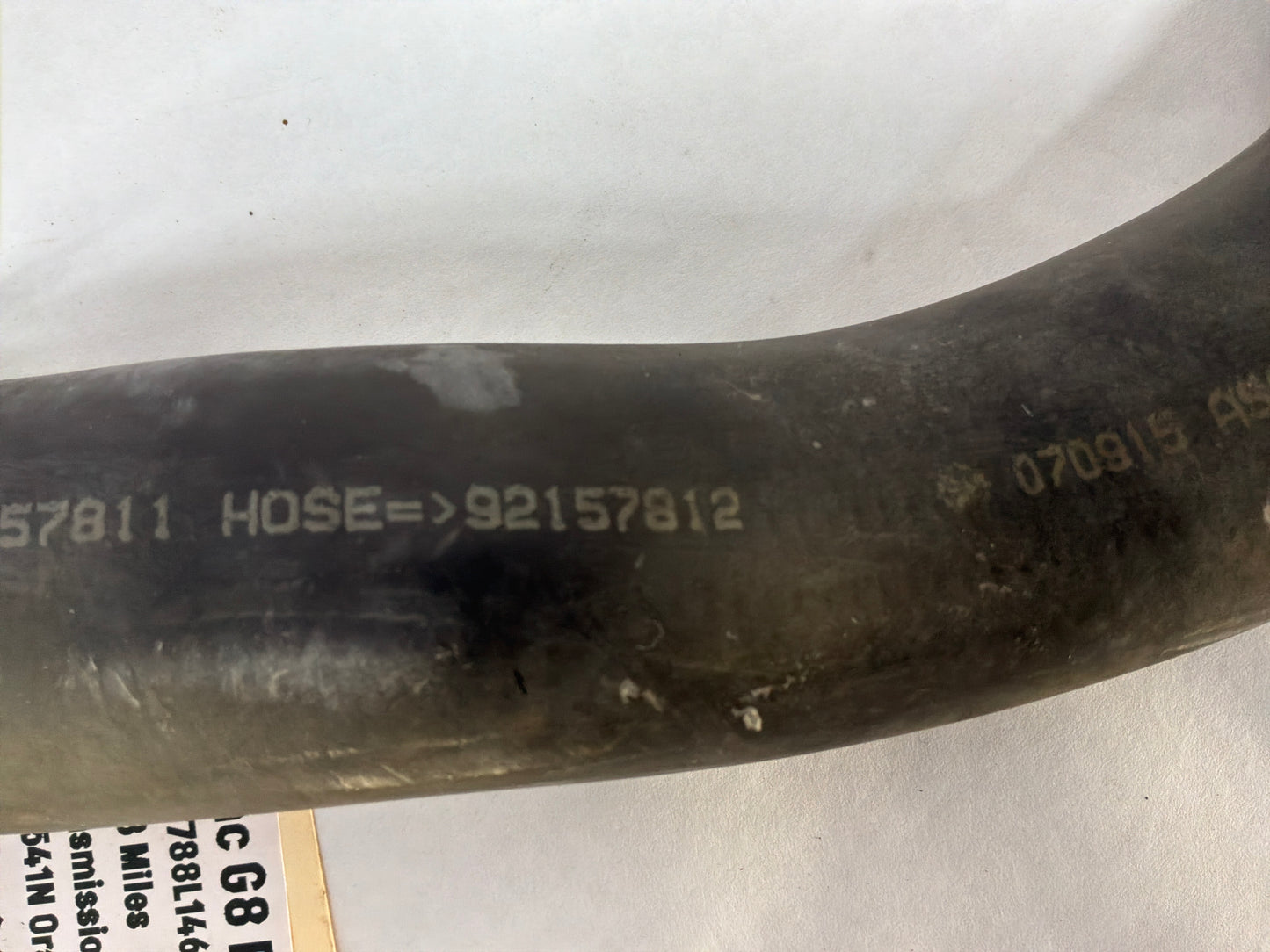 2008 Pontiac G8 Base Upper & Lower Radiator Hoses OEM