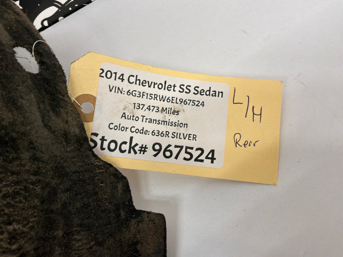 2014 Chevy SS Sedan LH Driver Rear Fender Wheel House Well Liner OEM
