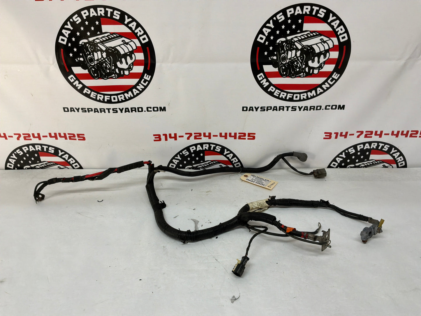 2004 Pontiac GTO Starter Alternator Positive Negative Battery Cable Wire Wiring Harness OEM