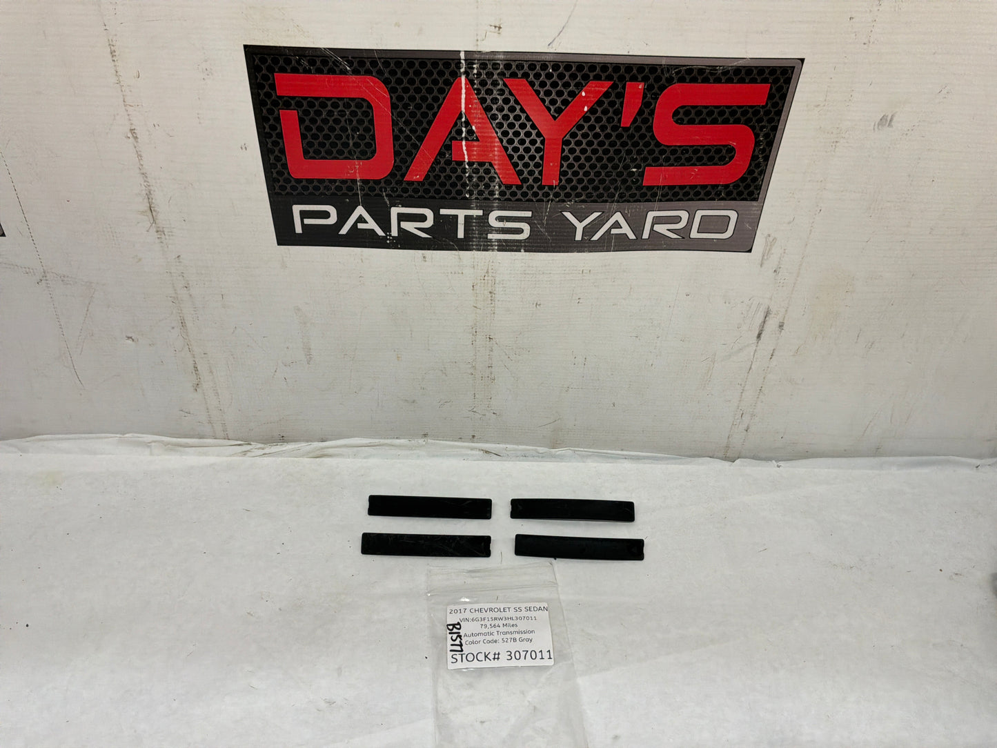 2017 Chevrolet SS Sedan Roof Panel Joint Finish Molding Covers Trims OEM