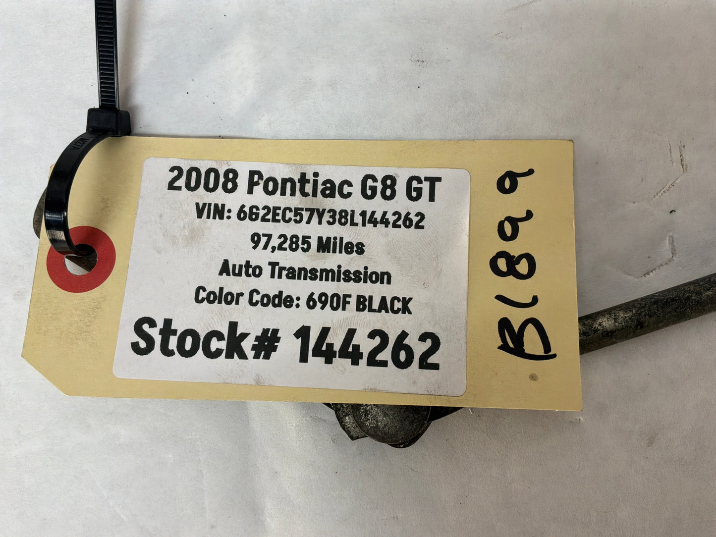 2009 Pontiac G8 GT Automatic Transmission Gear Shifter Linkage Rod OEM