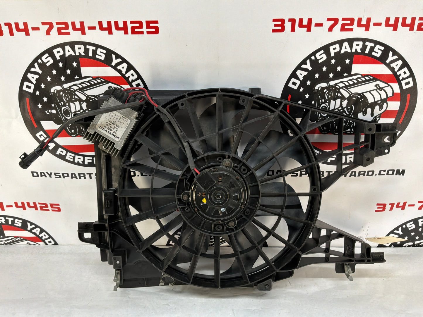 2007 C6 Corvette Convertible Radiator Electric Cooling Fans Assembly OEM