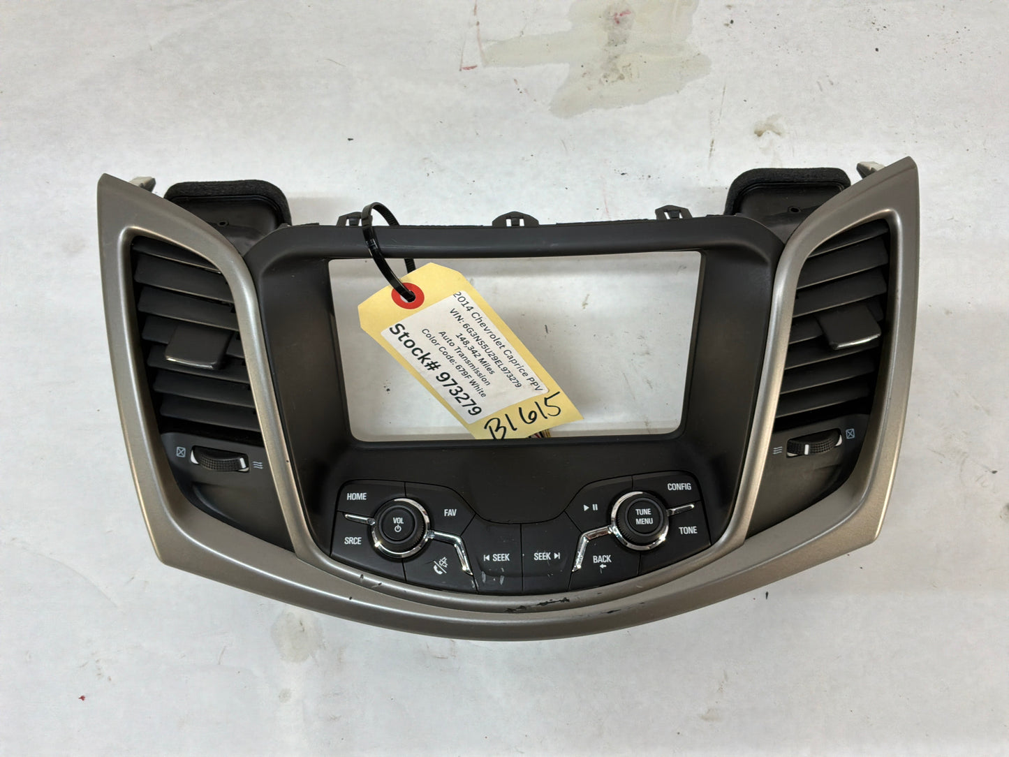2014 Chevy Caprice PPV Navigation Display OEM