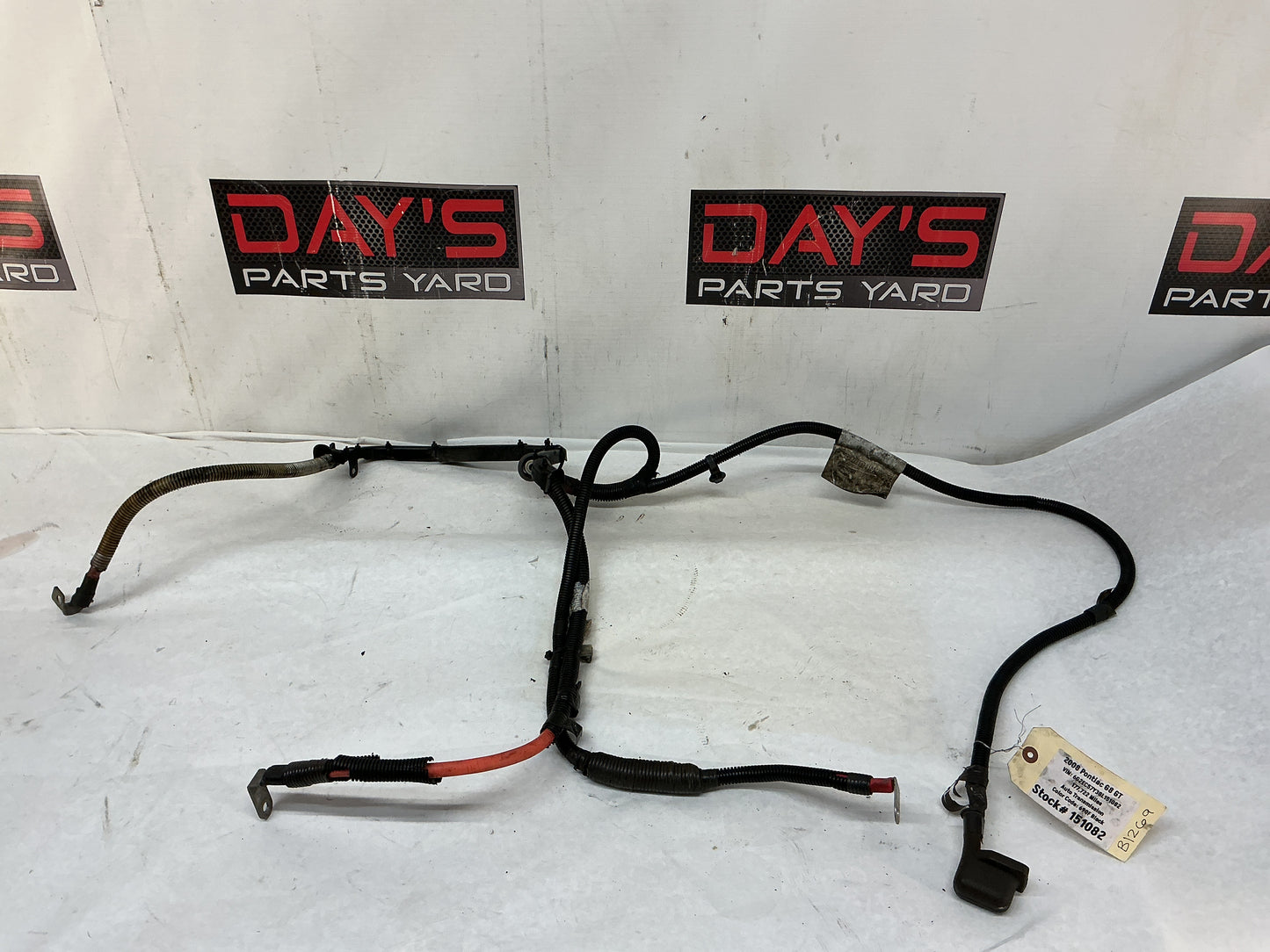 2008 Pontiac G8 GT Positive Negative Battery Cable Starter Wire Wiring Harness OEM