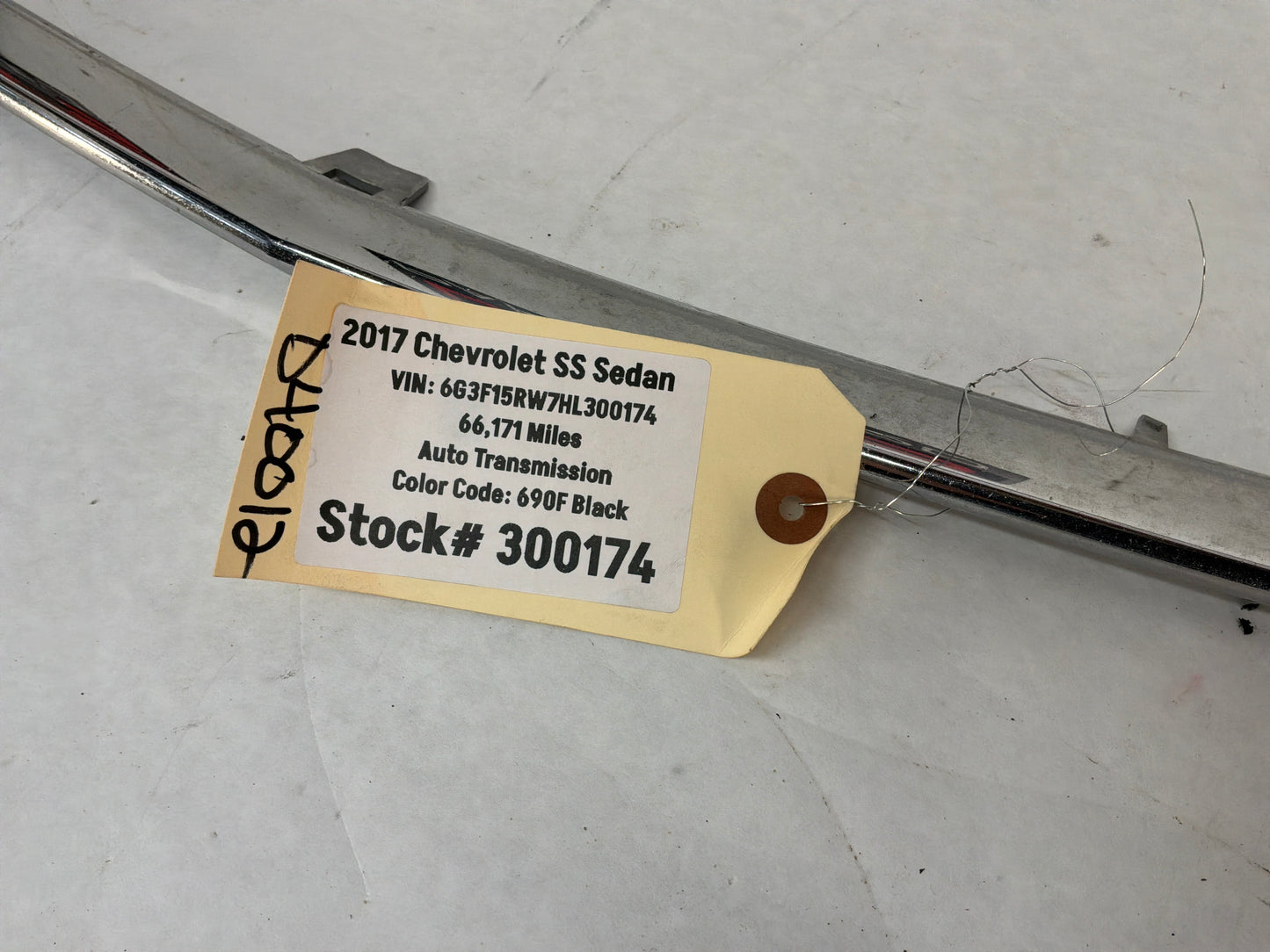 2017 Chevy SS Sedan Front Bumper Lower Grille Chrome Trim Ring Bezel OEM