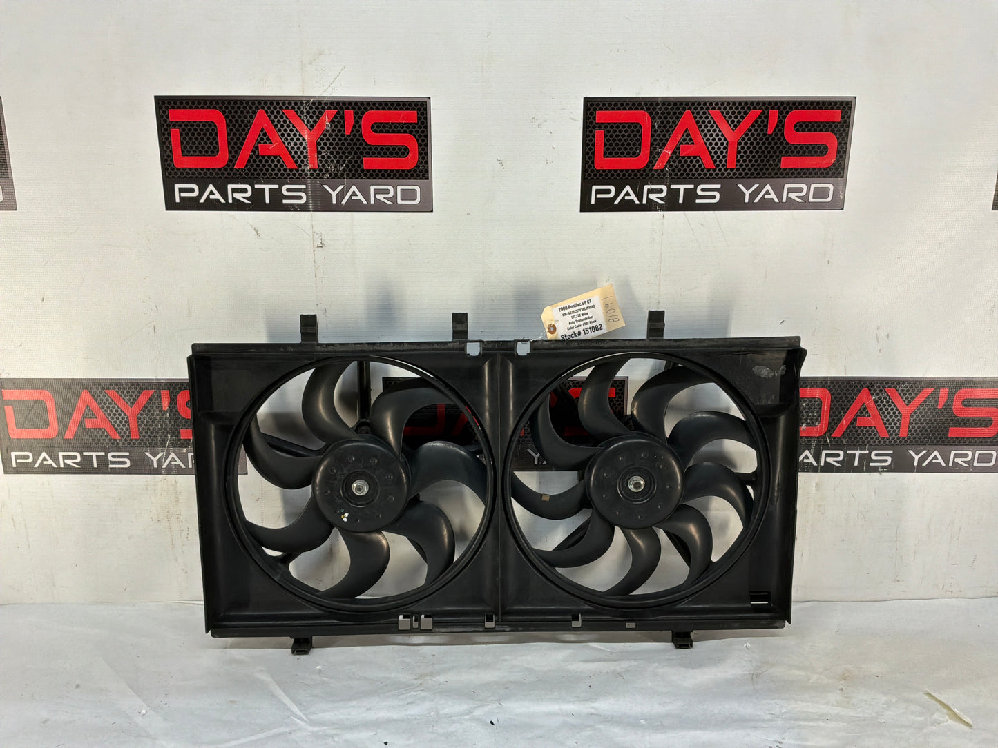 2008 Pontiac G8 GT Dual Radiator Electric Coolant Cooling Fans Assembly OEM