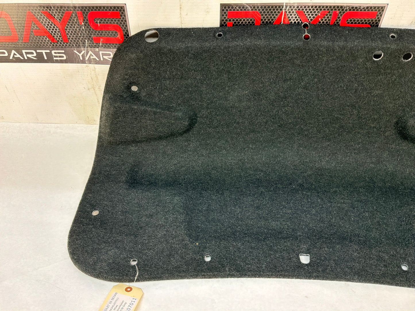 2017 Chevy SS Sedan Trunk Deck Lid Liner Carpet Felt Panel OEM