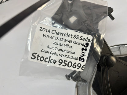 2014 Chevrolet SS Sedan Fuel Gas Door Cover w/ Cap Silver OEM