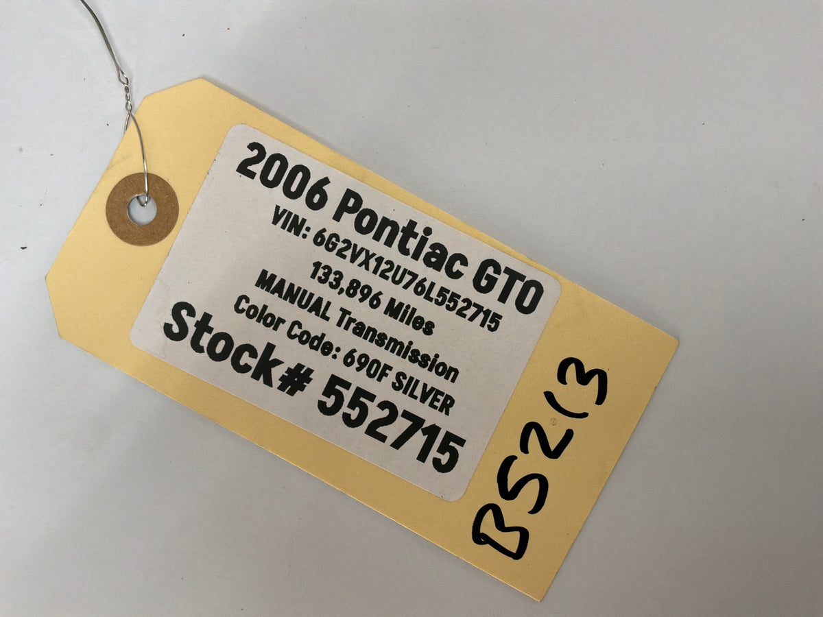 2006 Pontiac GTO Wheel Center Cap OEM
