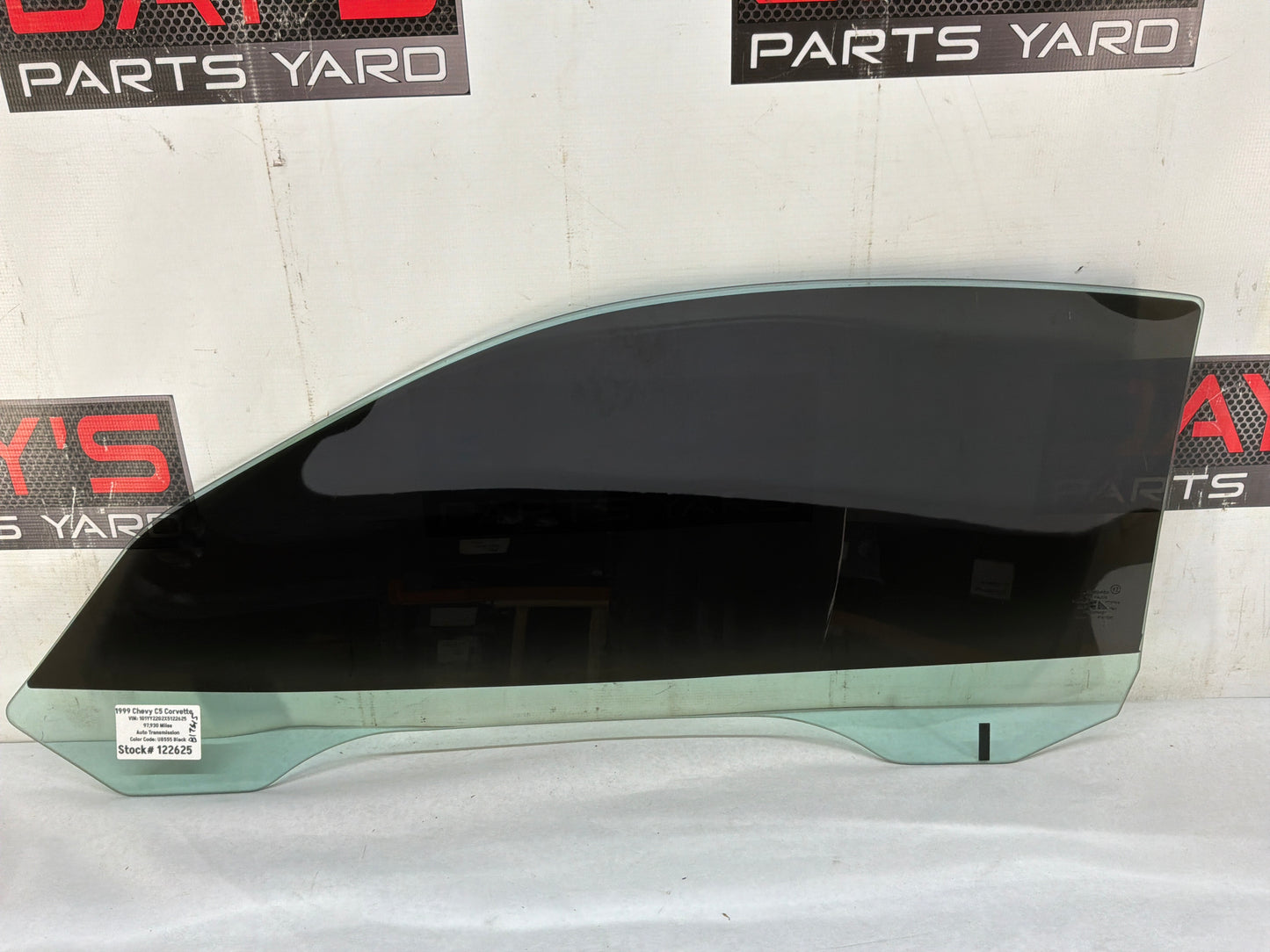 1999 Chevy C5 Corvette RH Passenger Front Door Window Glass OEM