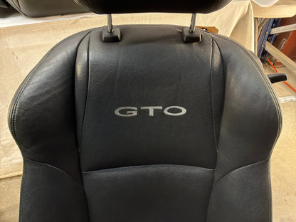 2005 Pontiac GTO Black Leather Front and Rear Seats Set OEM