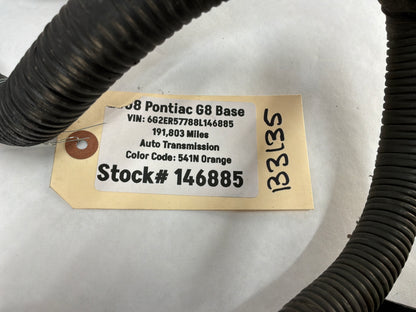 2008 Pontiac G8 Base Firewall Engine Bay Head Light Lamp Wire Wiring Harness OEM