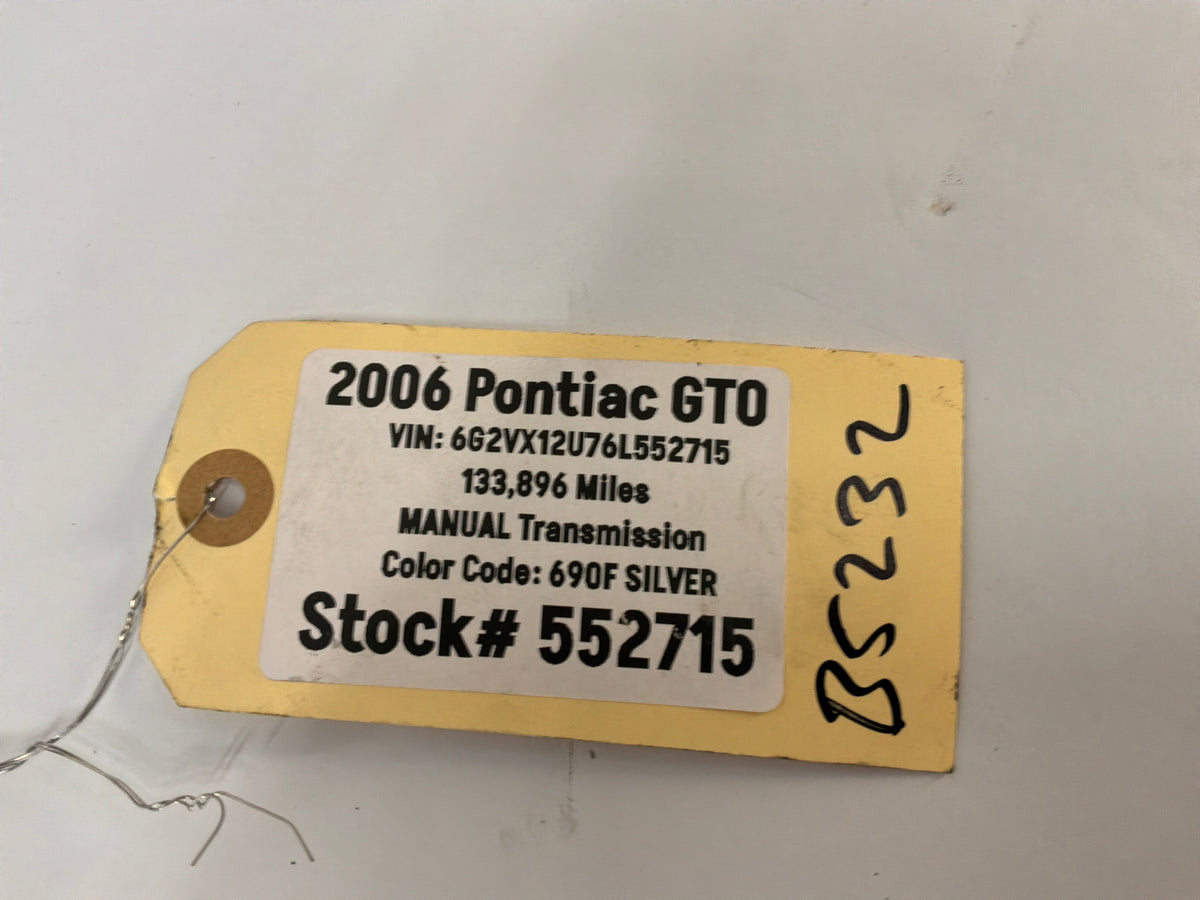 2006 Pontiac GTO Air Conditioner Compressor AC Hoses Lines Tubes OEM