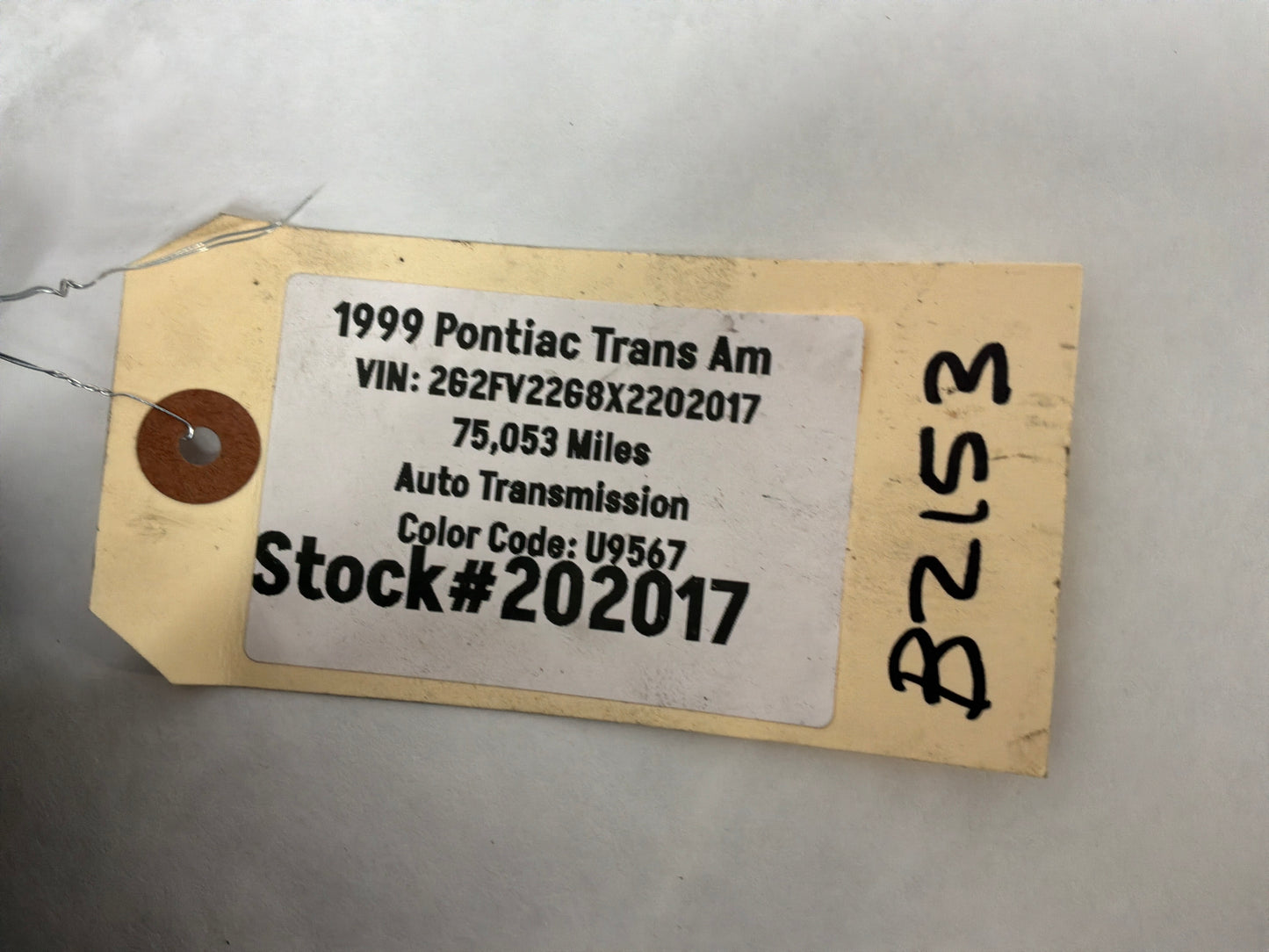 1999 Pontiac Trans Am WS6 Rearend Rear End Suspension Factory Torque Arm OEM