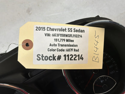 2015 Chevy SS Sedan Gauge Cluster Speedometer Instrument Panel OEM