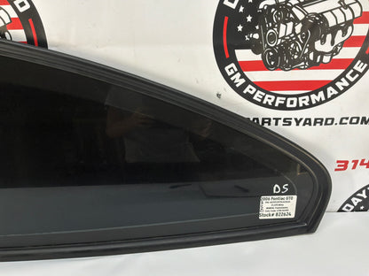 2006 Pontiac GTO LH Driver Rear Quarter Window Glass OEM