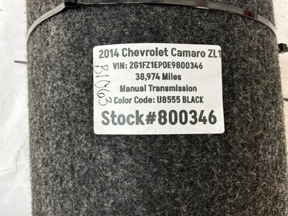 2014 Chevy Camaro ZL1 Trunk Spare Tire Compartment Carpet Floor Cover Panel OEM