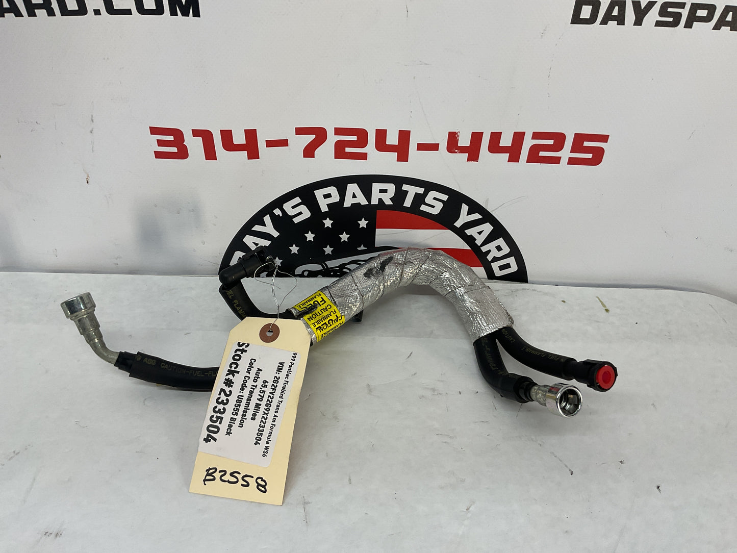 1999 Pontiac Firebird Trans Am Formula WS6 Fuel Lines Extension OEM