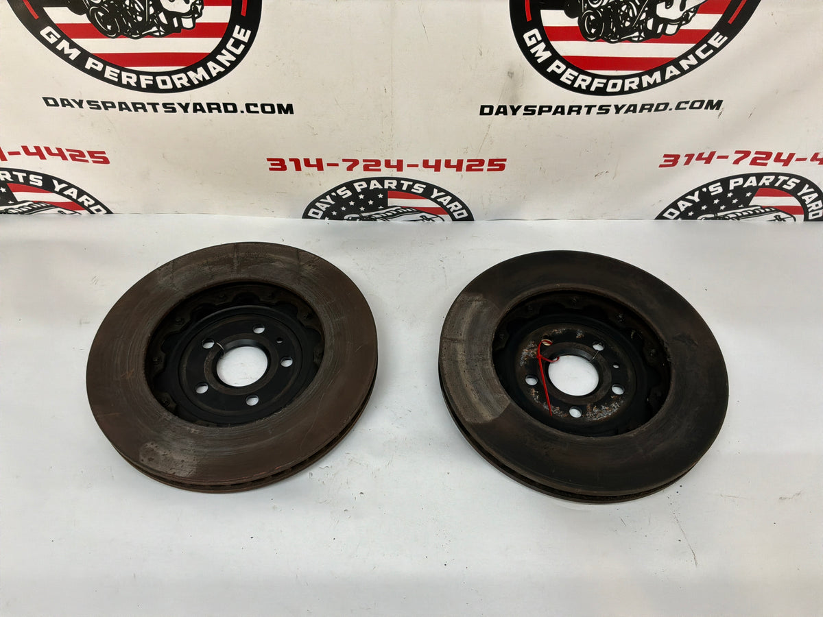 2012 Cadillac CTS-V RH & LH Front 6 Piston Brake Rotors OEM