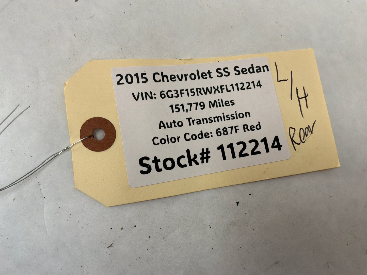 2015 Chevy SS Sedan BOSE Package Tray Parcel Shelf Rear Speakers OEM