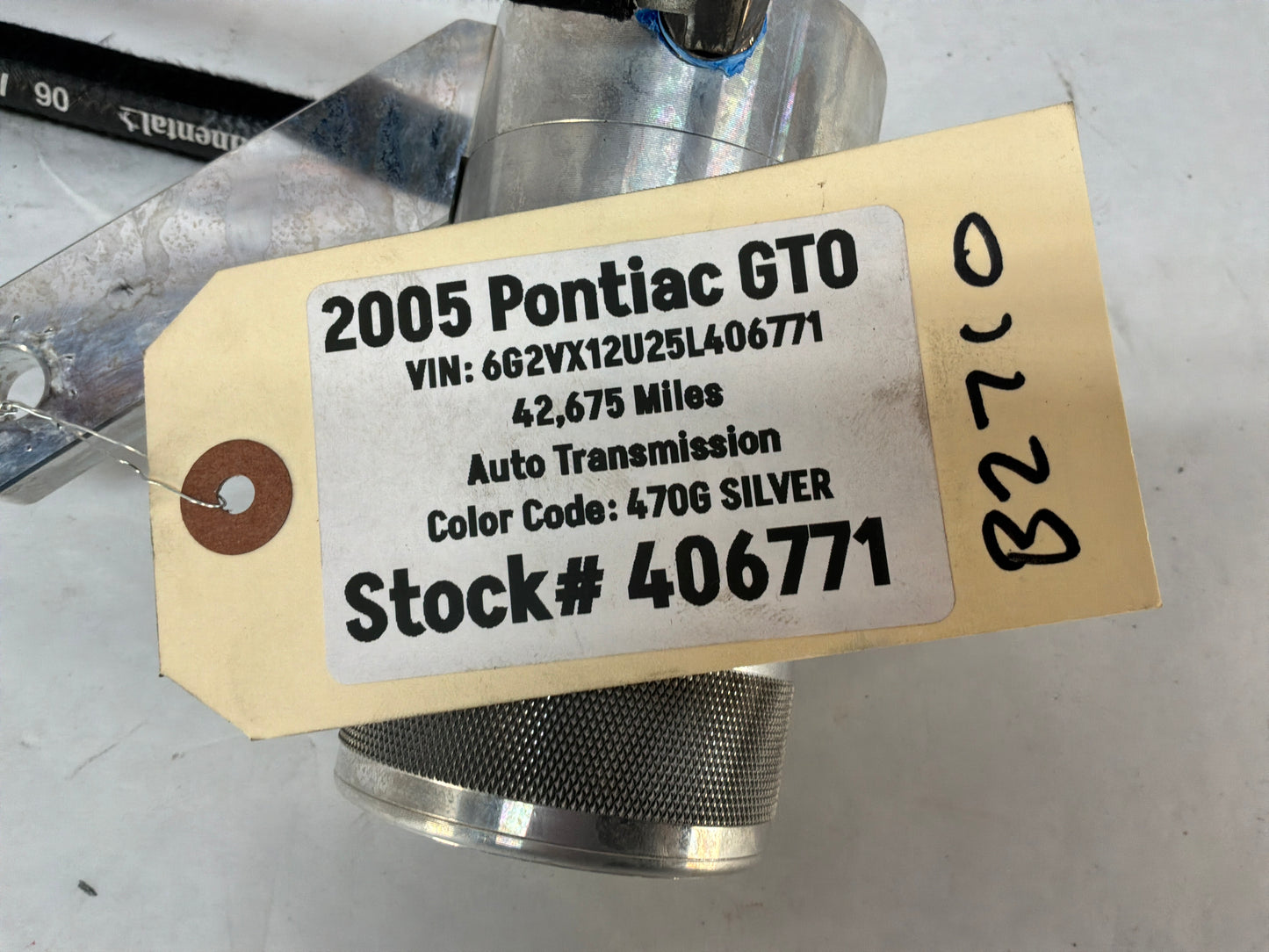 2005 Pontiac GTO Engine Motor Oil Catch Can After Market UPR