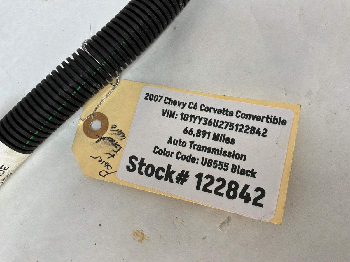 2007 Chevy C6 Corvette Positive Negative Battery Starter Wire Wiring Harness OEM