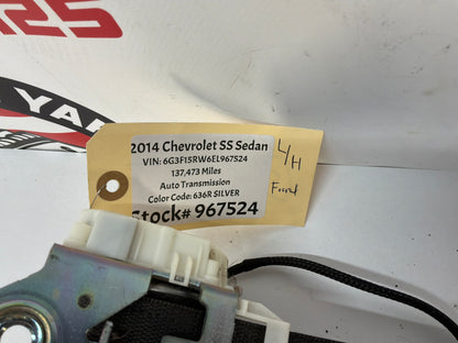2014 Chevy SS Sedan Front LH Driver Seat Belt Seatbelt Retractors OEM