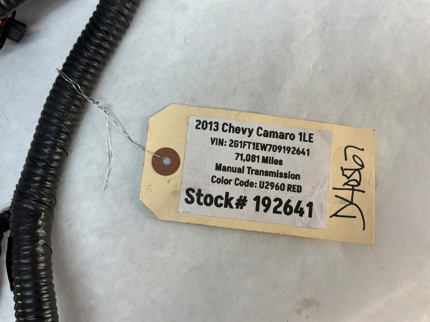 2013 Chevy Camaro 1LE Engine Motor Manual Transmission Wiring Wire Harness OEM