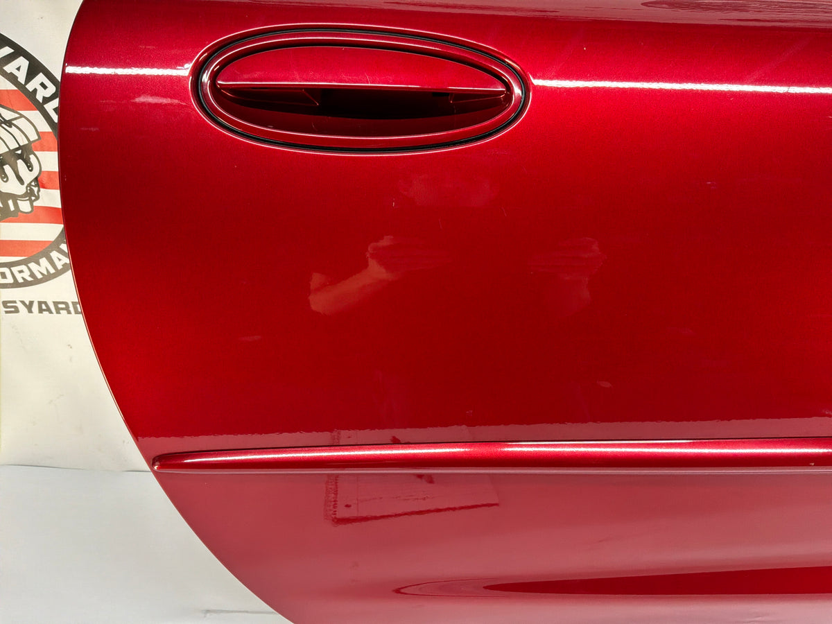 2002 Chevy C5 Corvette RH Passenger Interior Door Panel Red OEM