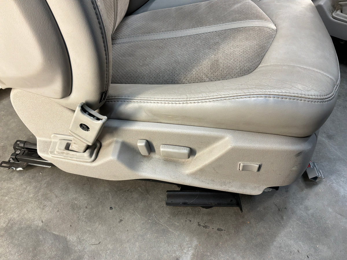 2009 Cadillac CTS-V Seats Fronts and Rears Leather and Suede OEM Titanium