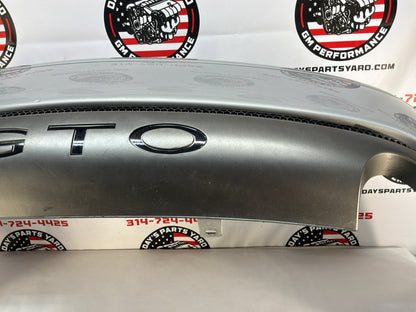 2005 Pontiac GTO Rear Bumper Cover w/ Lower Insert Valance Diffuser Panel Silver OEM