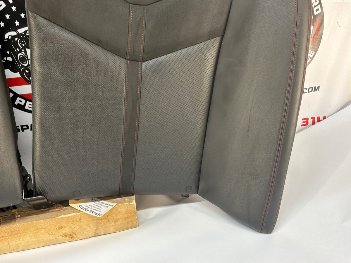 2014 Chevy SS Sedan Seats Fronts and Rears Black Leather Alcantara Suede OEM