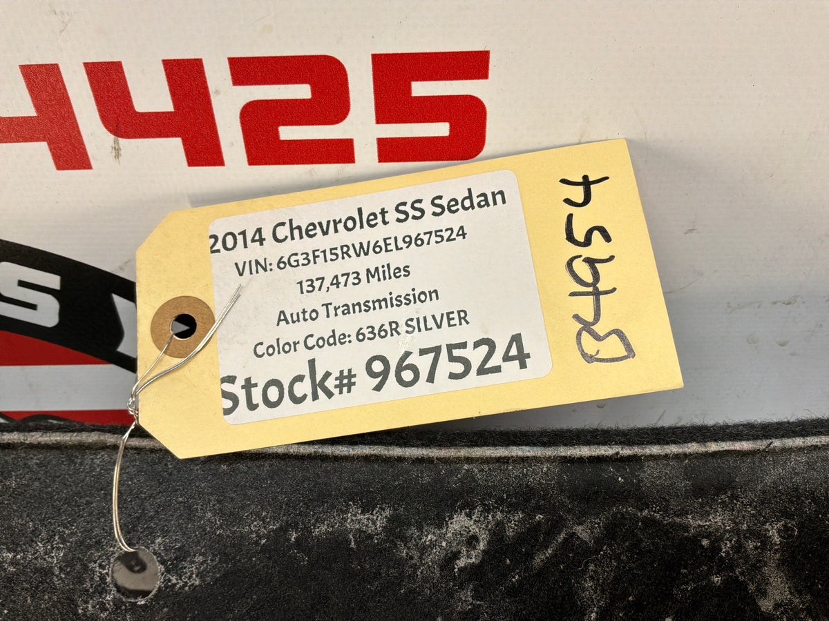 2014 Chevy SS Sedan Trunk Deck Lid Liner Carpet Felt OEM