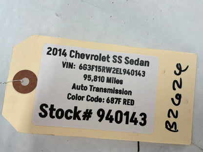 2014 Chevy SS Sedan Hood Latch OEM