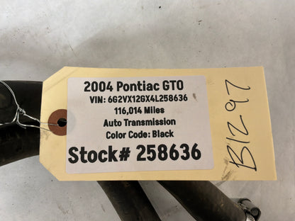 2004 Pontiac GTO Heater Core Hoses w/ Valves Lines Tubes OEM