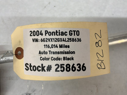 2004 Pontiac GTO A/C AC Air Conditioner Compressor Line Hose Tube OEM
