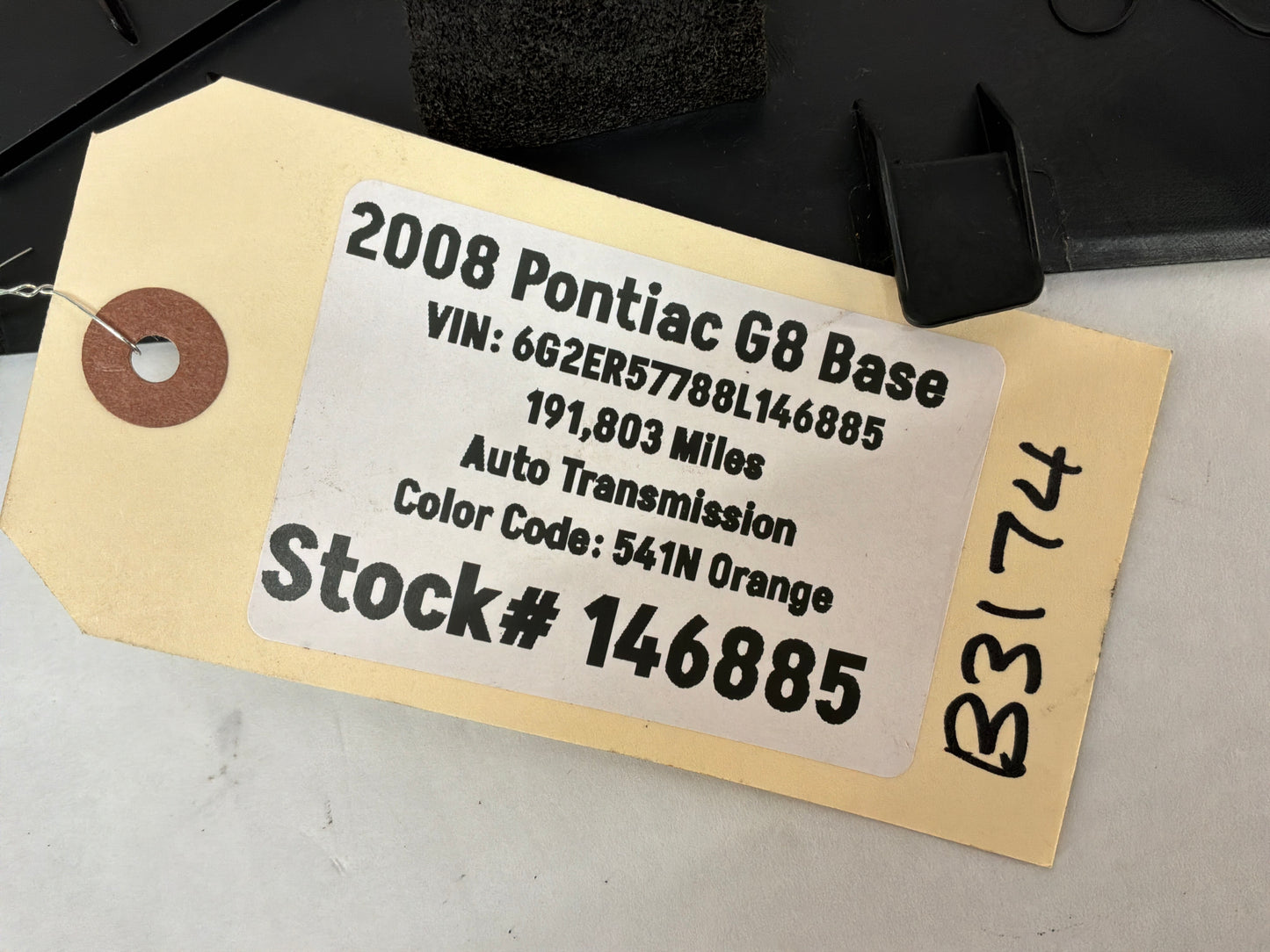 2008 Pontiac G8 Base LH Driver Dash Console Trim OEM