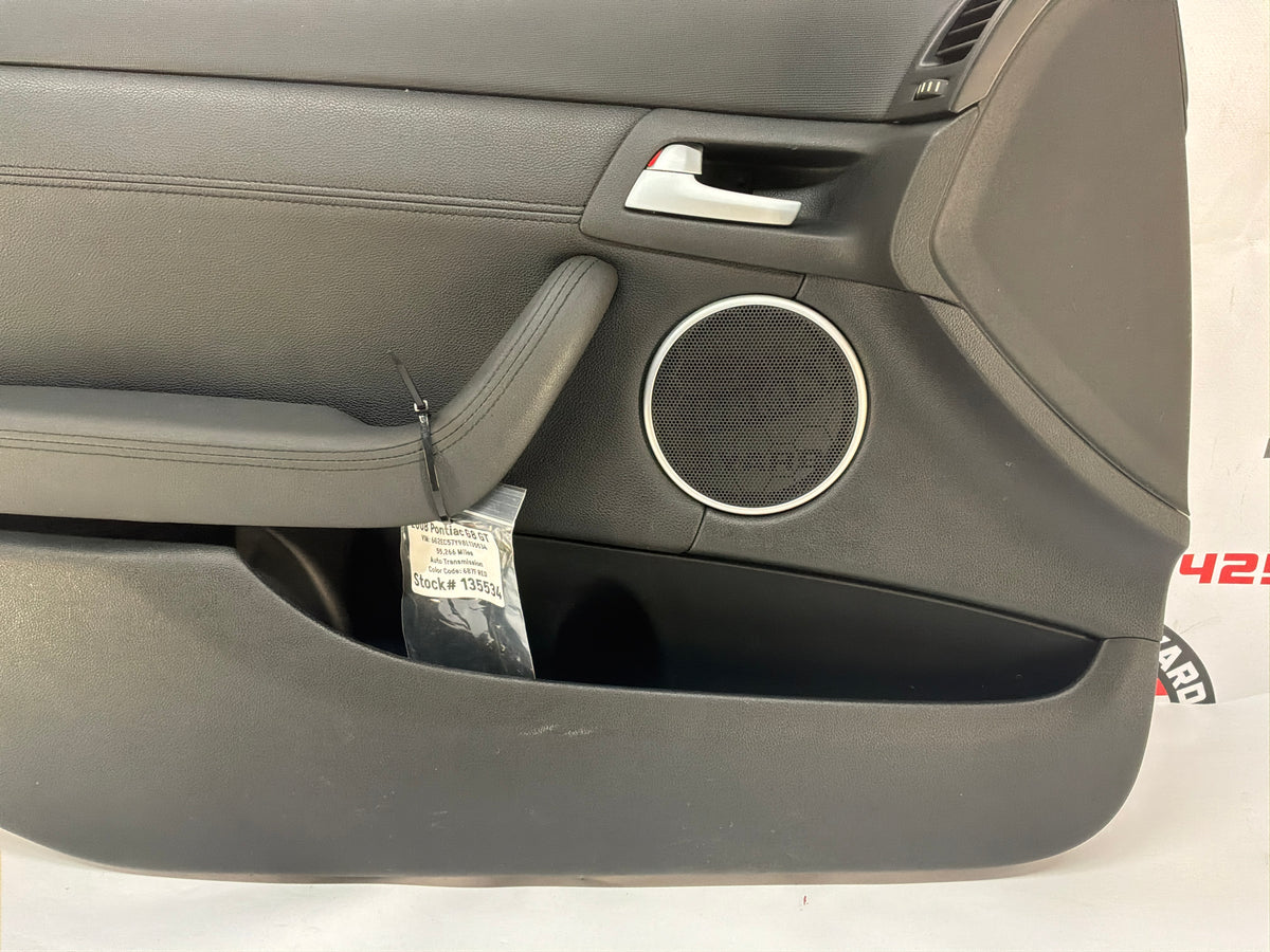 2008 Pontiac G8 GT LH Driver Front Door Panel OEM