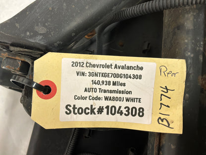 2012 Chevy Avalanche Rear Bumper Fascia Assembly OEM